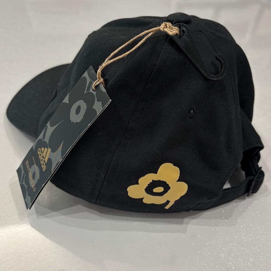 【新品未使用】marimekko adidas キャップ レディースサイズ 黒