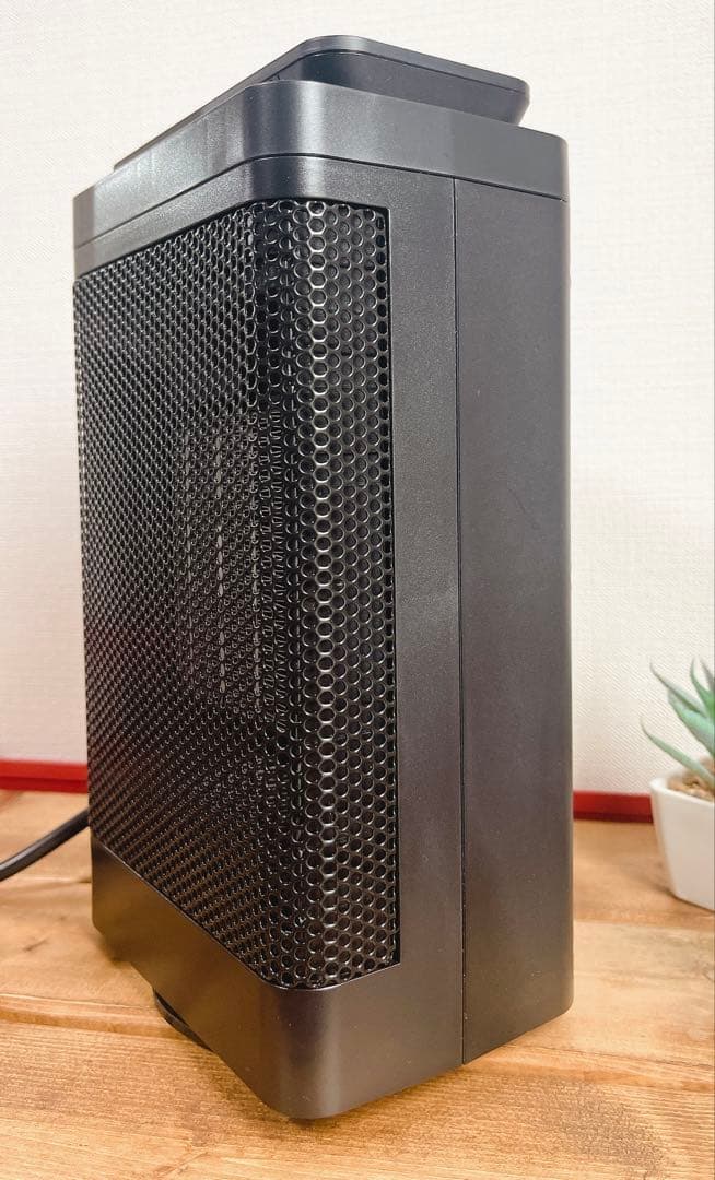 セラミックヒーター 小型 自動首振り 1200W リモコン付き