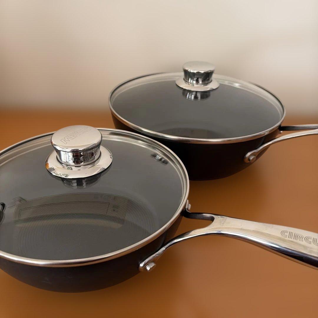 c*☆様 美品 Meyer マイヤー サーキュロン ディープフライパン ガラス蓋