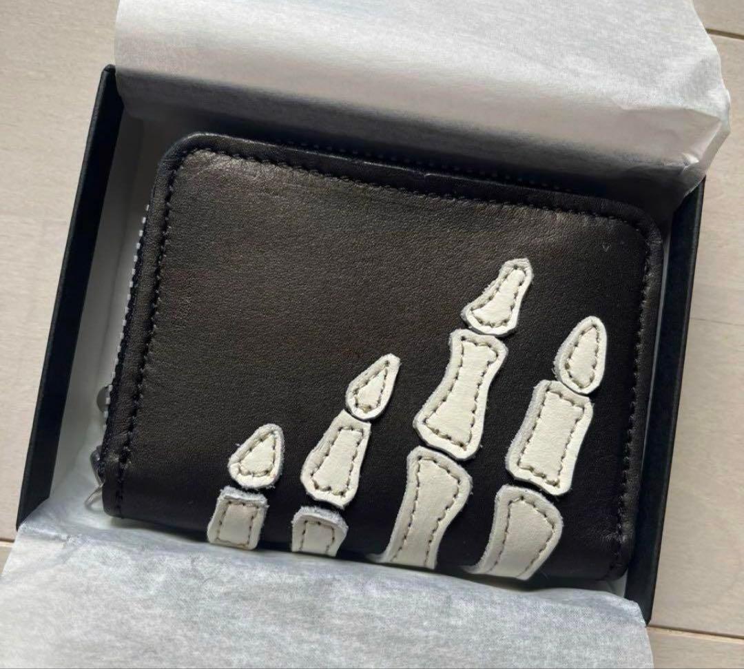 kapital THUMBS UP BONE HAND ZIP ミニウォレット