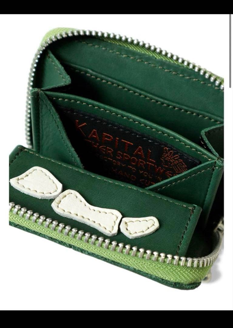 kapital THUMBS UP BONE HAND ZIP ミニウォレット
