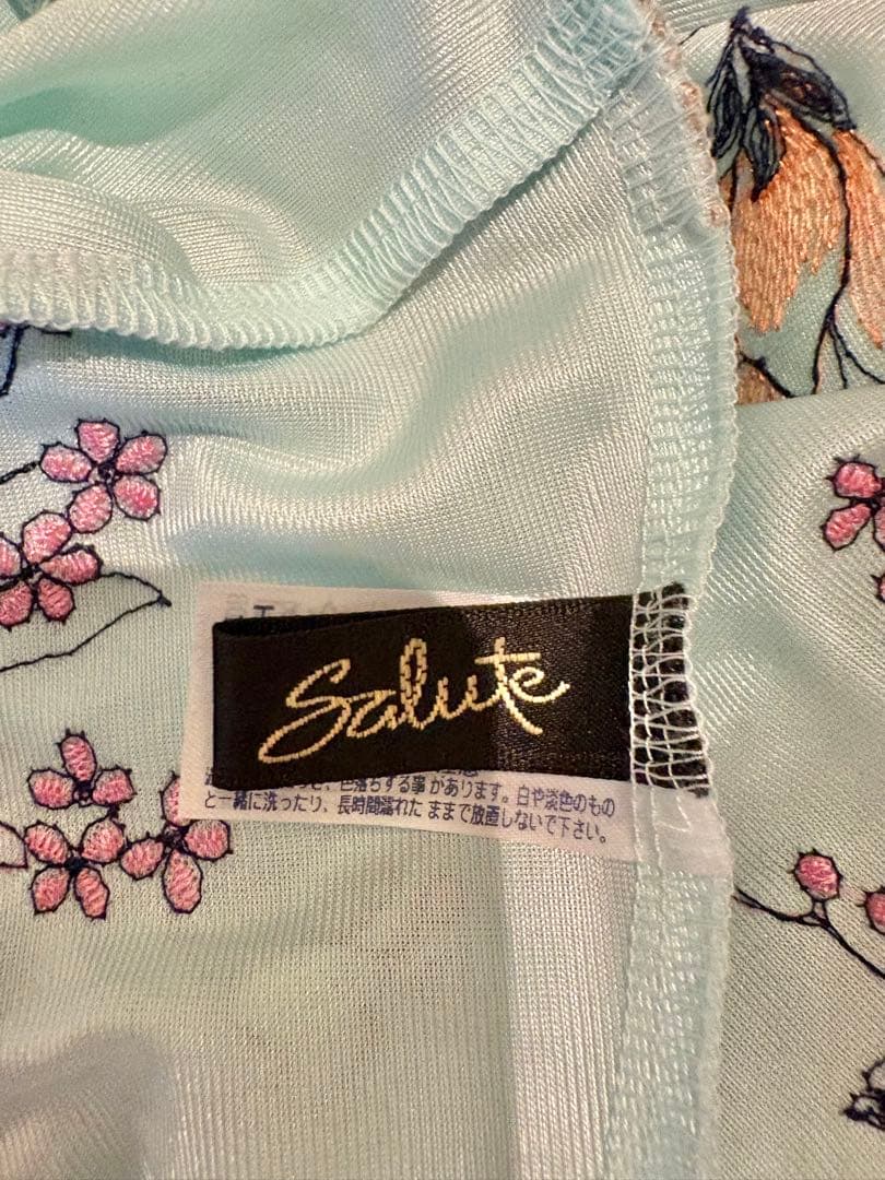 Salute 秋の七草　キャミソール 水色　秋の七草