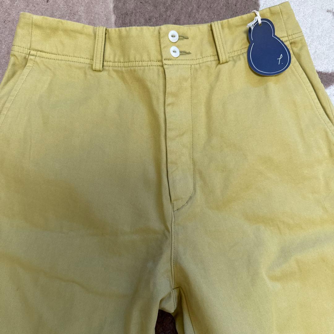 今季パラスパレス ラフィ爽チノ製品染クロップドテーパードパンツ 33000円 2