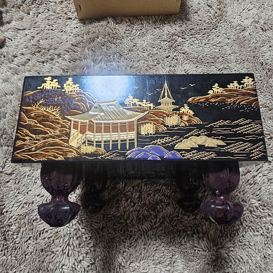 漆芸碁盤 ミニサイズ 柳山作 ミニ碁盤ミニ碁石セット