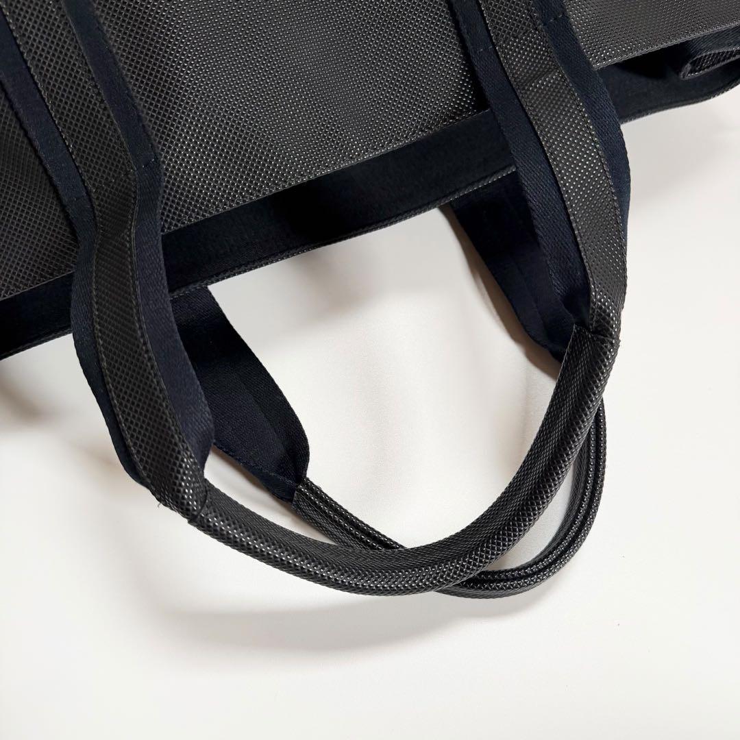 極美品　ボッテガヴェネタ　マルコポーロ　PVC 黒トートバッグ　A4 ビジネス