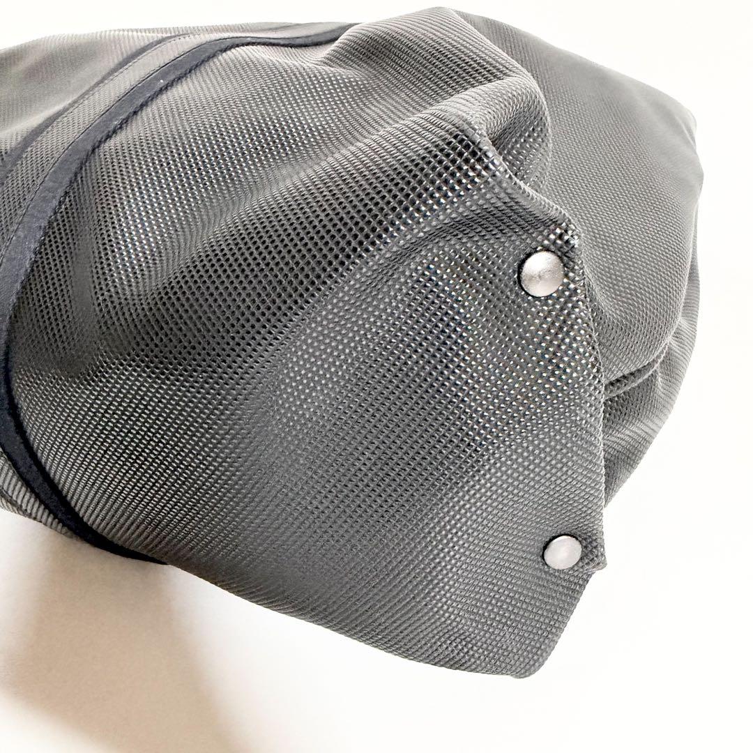 極美品　ボッテガヴェネタ　マルコポーロ　PVC 黒トートバッグ　A4 ビジネス