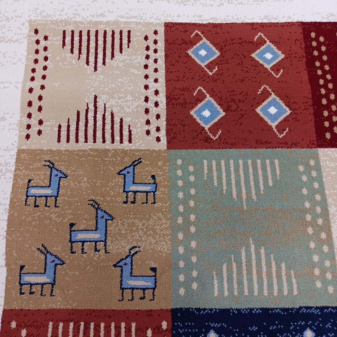 Y2872 ベルギー製 ウィルトン織 ギャッベ ラグ 大判 250×201㎝