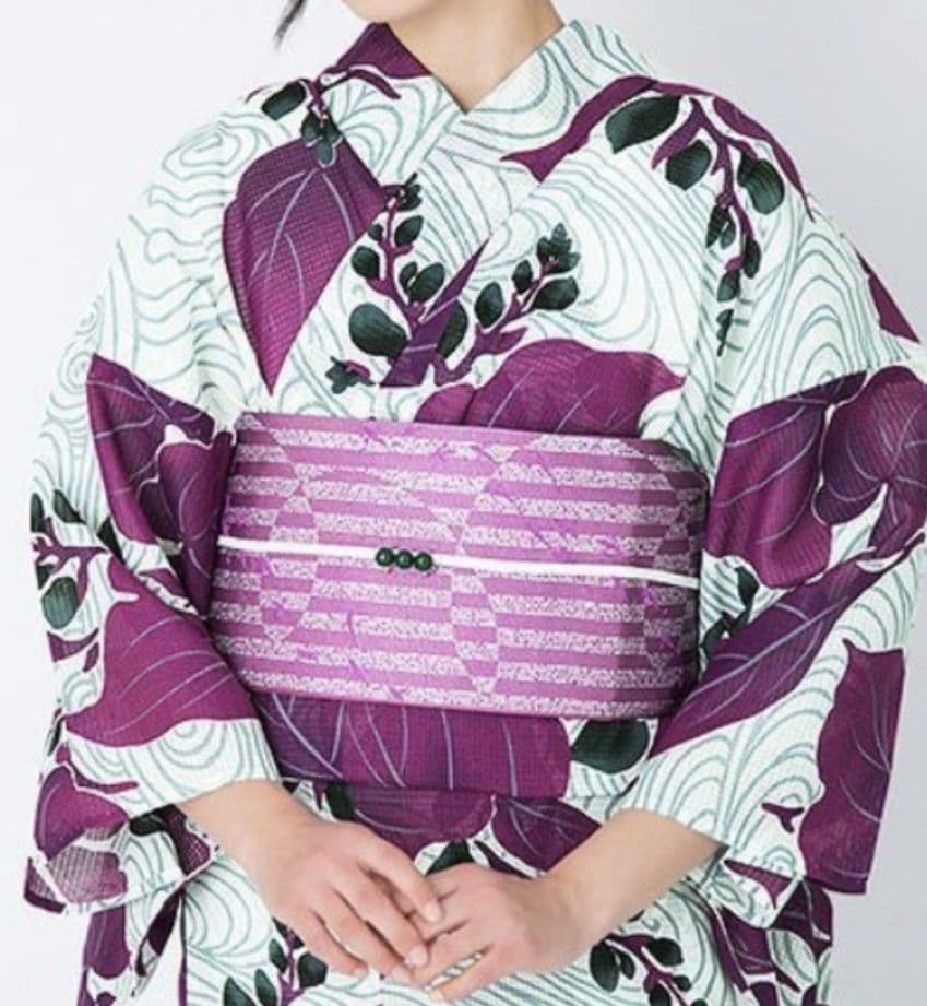 新品未使用　芸艸堂　浴衣　夏着物　高級浴衣　パープル　42,400円