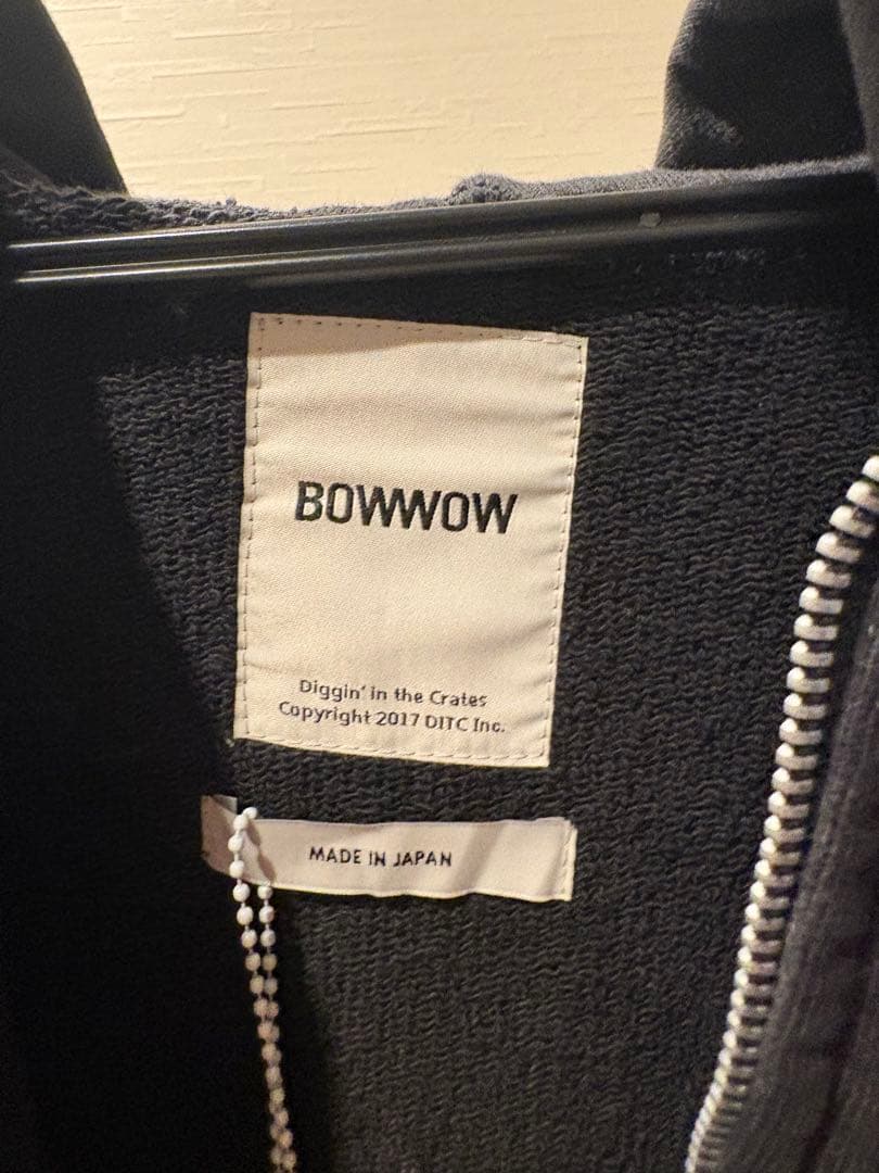 新品XL■25AW BOWWOW ZIP HOODIE ジップパーカー