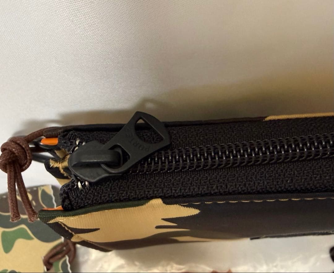 激レア カラー PORTERコラボ ウォレット イエロー財布 APE 迷彩