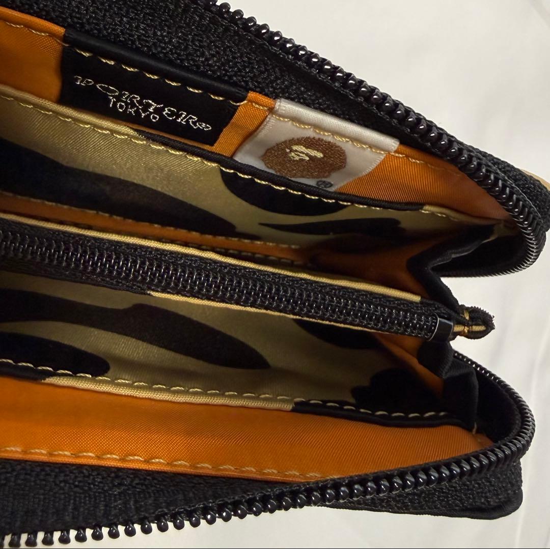 激レア カラー PORTERコラボ ウォレット イエロー財布 APE 迷彩