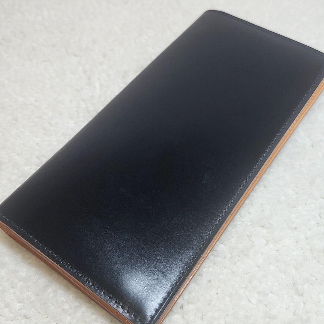 GANZO ガンゾ　コードバン　長財布　ダークネイビー　美品