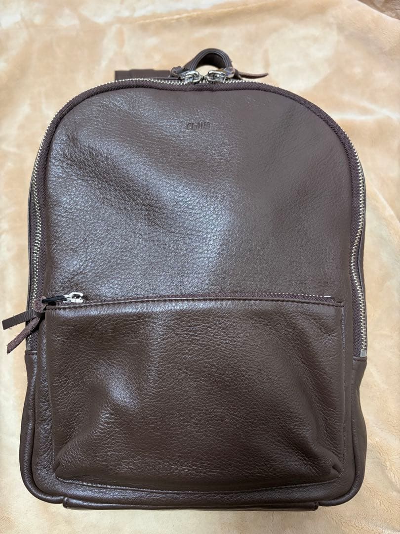 【ch!iii】 LEATHERバックパック　ブラウン