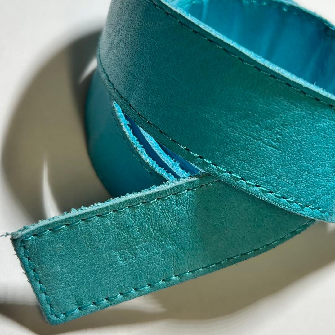 【桜井着】フランシストモークス　ベルト　ターコイズブルー