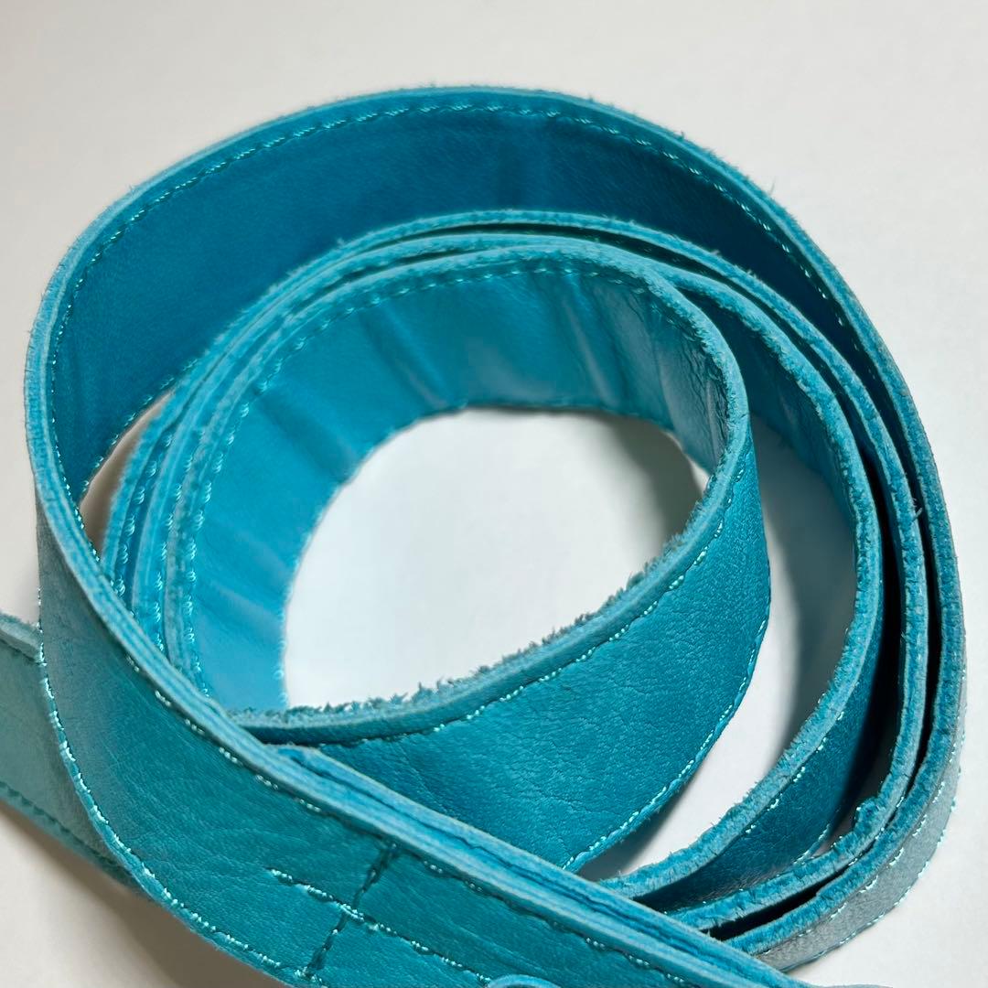 【桜井着】フランシストモークス　ベルト　ターコイズブルー