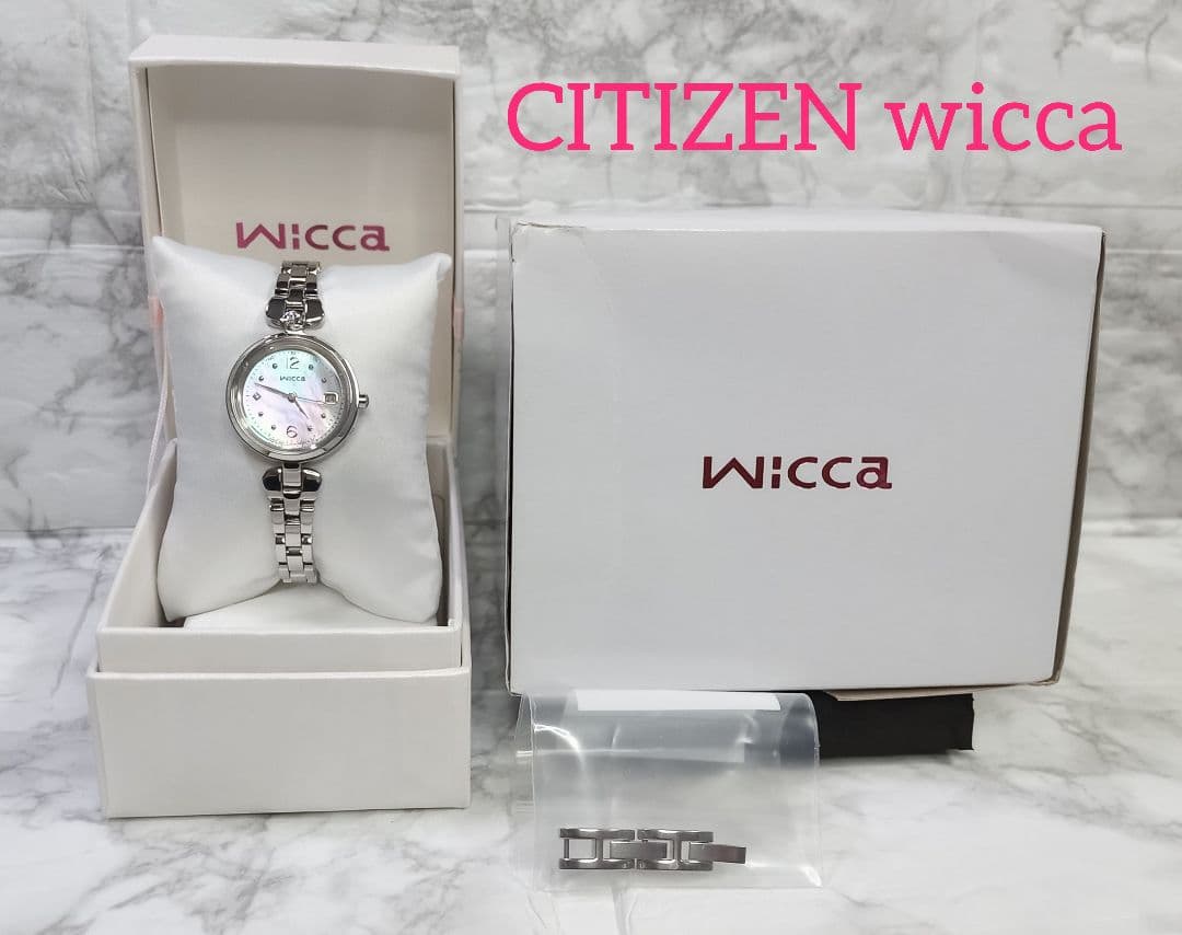 【CITIZEN】wicca/ウィッカ/電波時計/ソーラテック電波/レディース