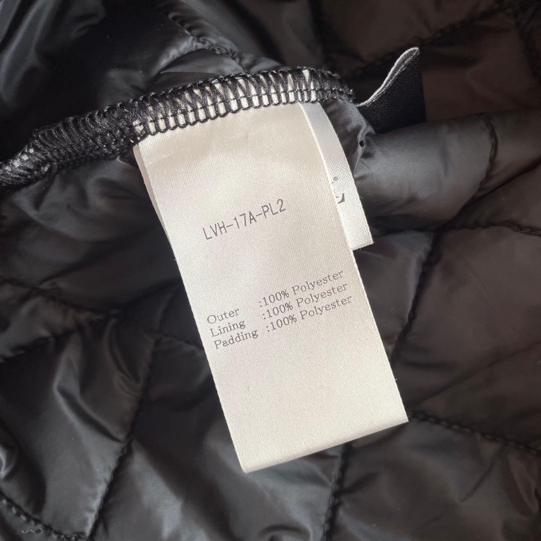 イギリス製【LAVENHAM】キルティング中綿ベスト　ダウンベスト　黒　S