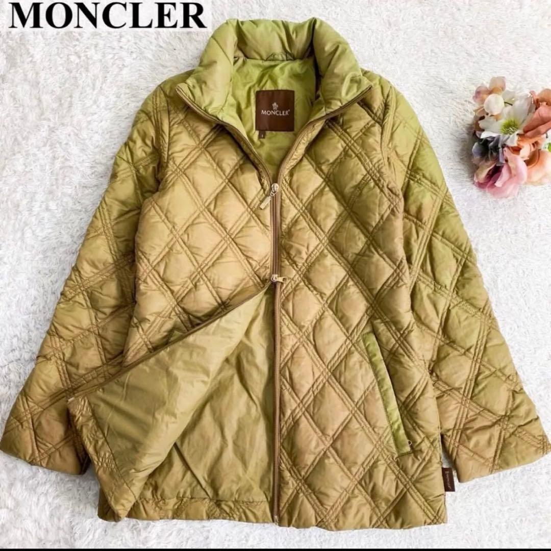【正規品】モンクレール MONCLER ダウンジャケット キルティング カーキ1