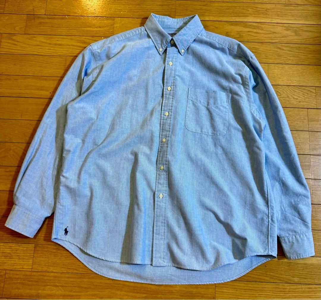 【美品】ポロラルフローレン ビッグシャツ Lサイズ