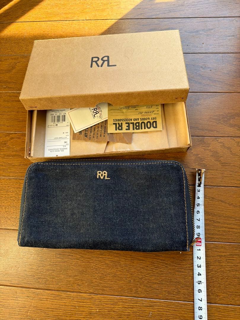 RRL デニム長財布 ジッパータイプ