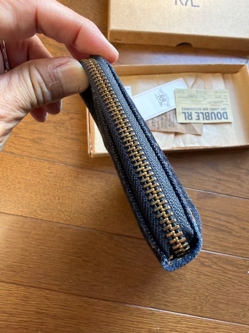RRL デニム長財布 ジッパータイプ