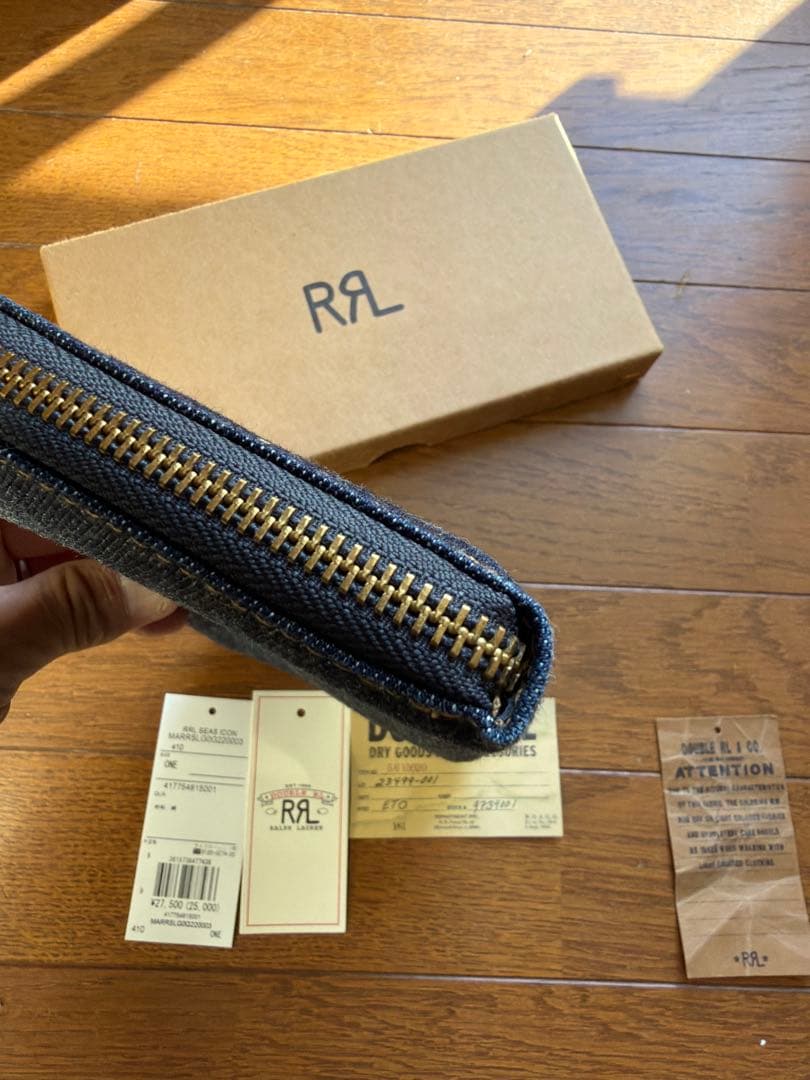 RRL デニム長財布 ジッパータイプ