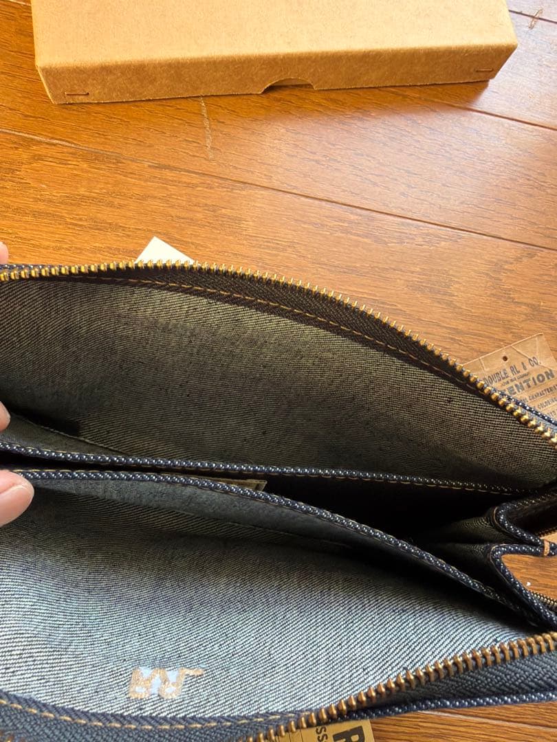 RRL デニム長財布 ジッパータイプ