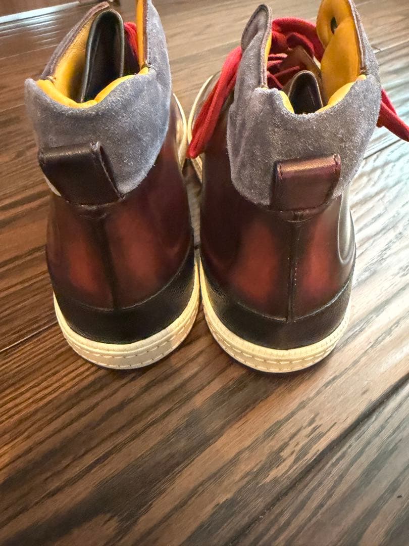 Berluti ダークレッド ハイカットスニーカー