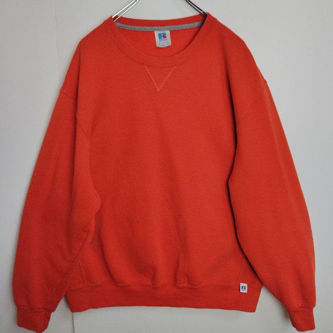 あ*ん様 ラッセルアスレティック スウェット トレーナー 無地スウェット オレン