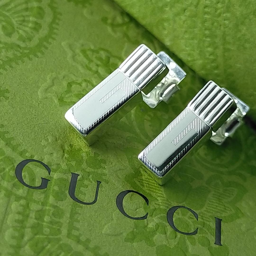 ★SALE★【GUCCI】オールドグッチ　ブロック　ピアス　1547