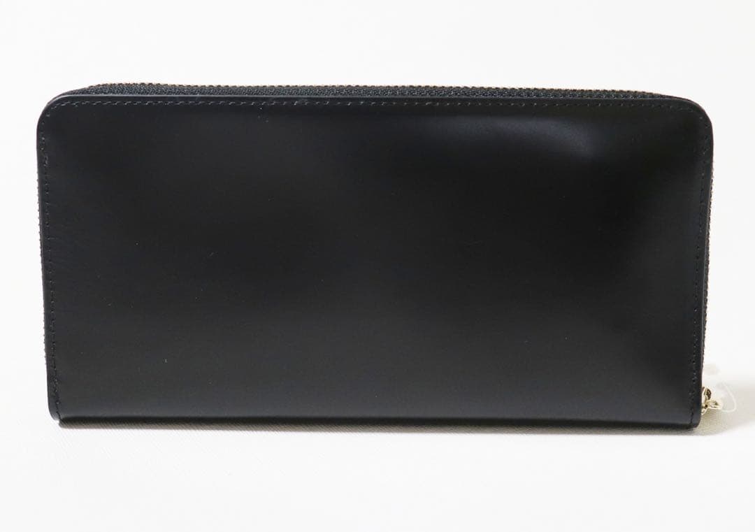 《ポールスミス》新品 ストライプ シャイニーレザー ラウンドファスナー式長財布