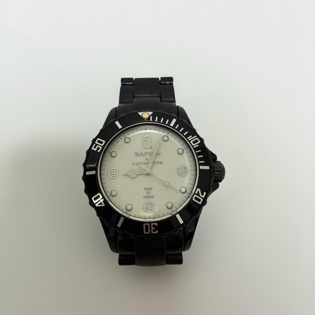 A BATHING APE ブラック 腕時計 ストリート STREET
