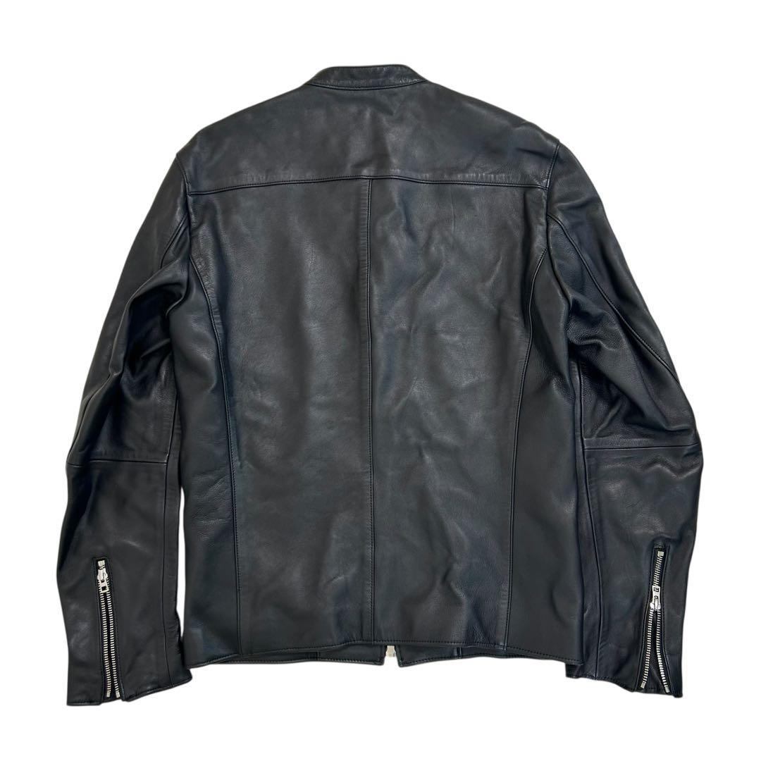 【極美品】 LIDNM リドム ラムレザー シングルライダースジャケット L 黒