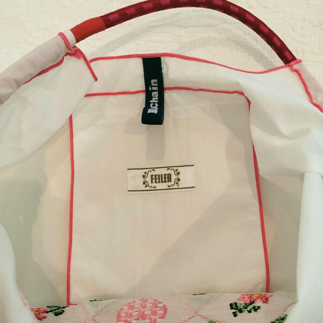 FEILER フェイラー ボールアンドチェーン エコバッグ ハイジ ホワイト M