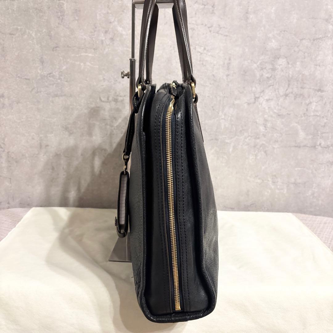 付属品完備 土屋鞄 アルマスバッファロー アーバンネイビー ビジネスバッグ