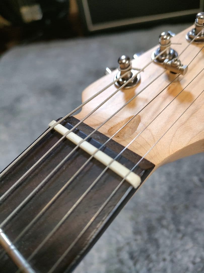 PlayTech テレキャスタータイプ エレキギター　白　本体のみ　USED