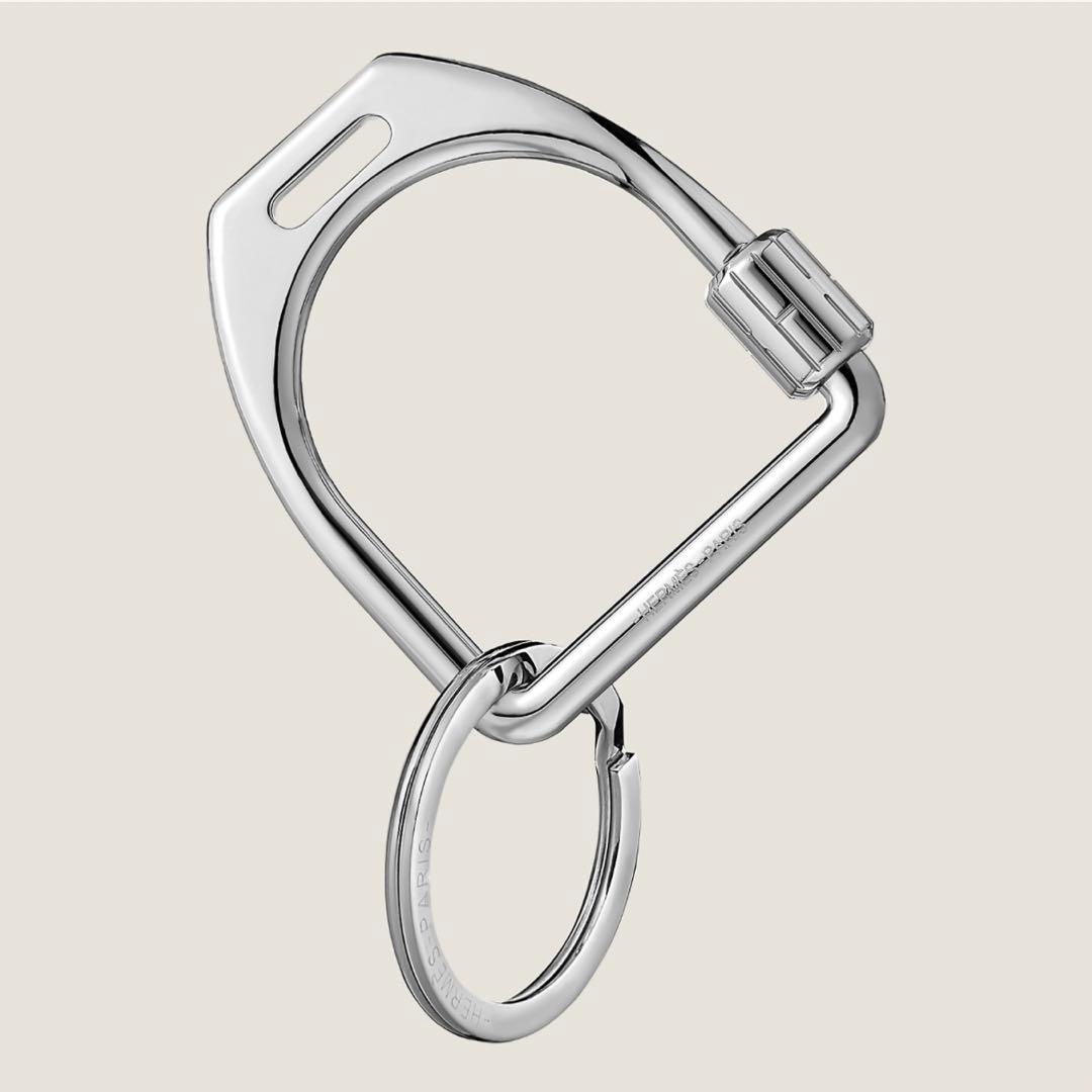 新品未使用　HERMES エルメス　キーホルダー　エトリエ　シルバー　キーリング