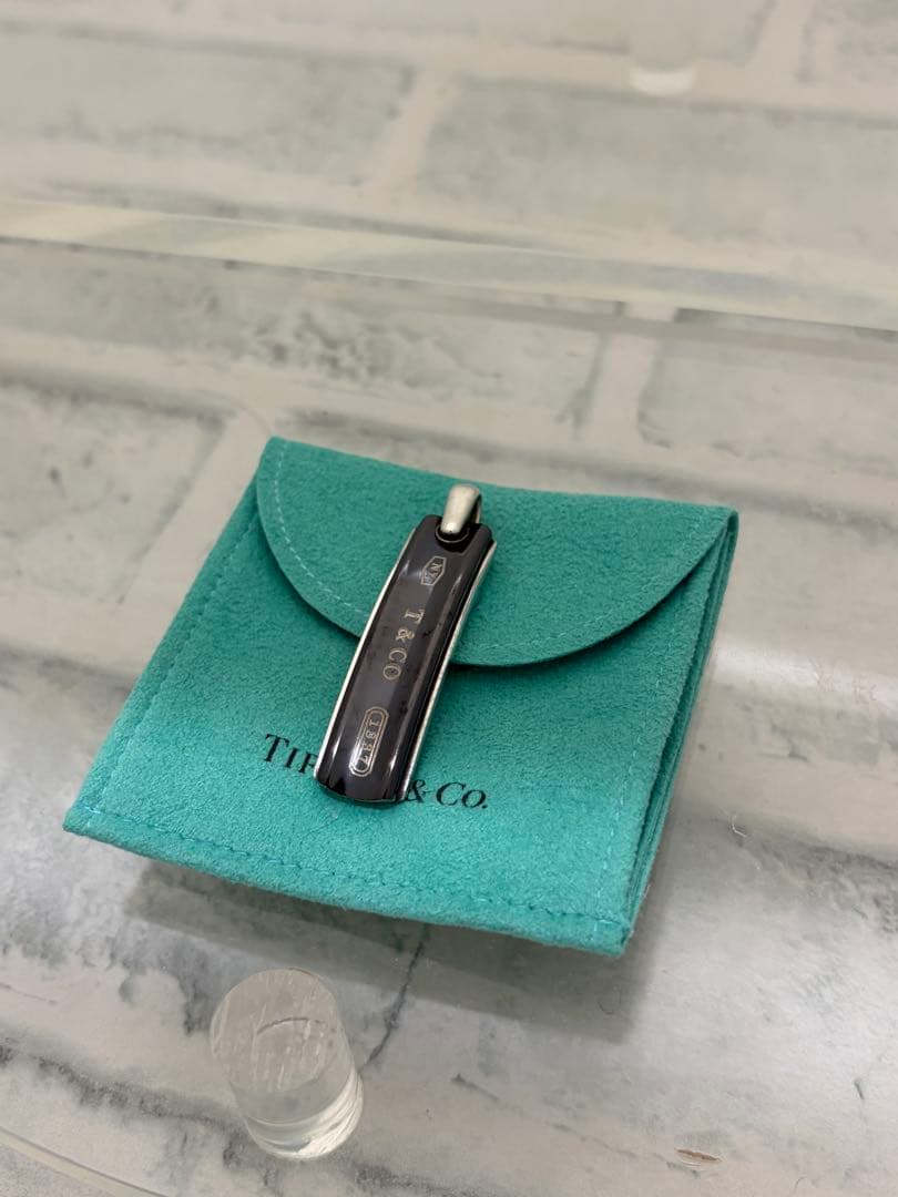 オールドティファニー　925 チタン　1837 プレート　ネックレストップ