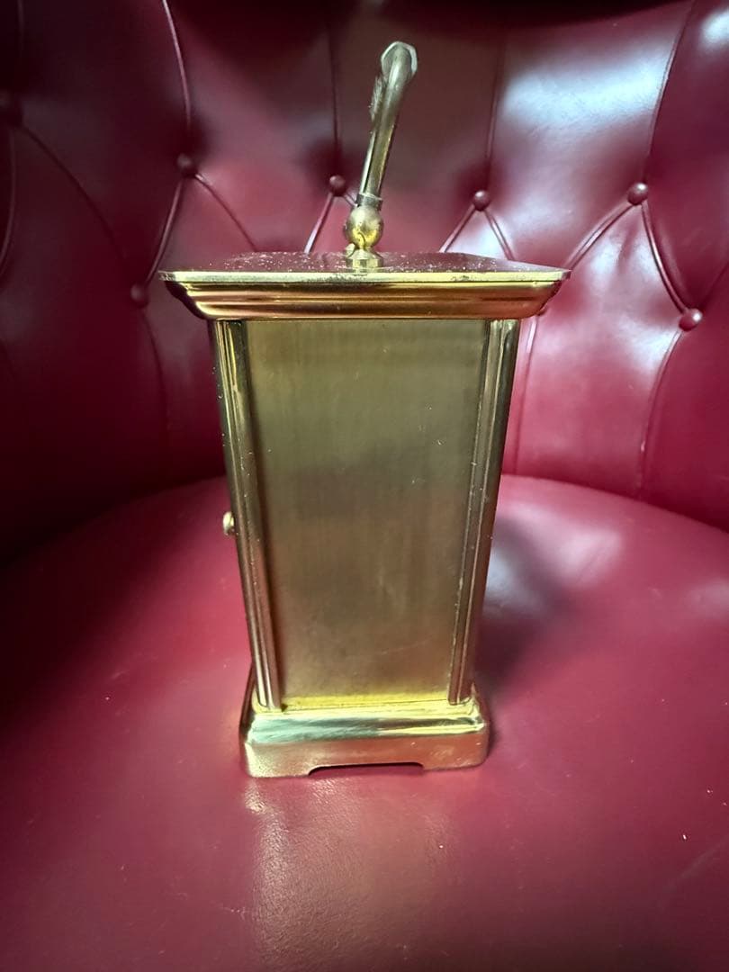 Tiffany & Co. Portfolio真鍮置き時計ドイツ製高12cm動作