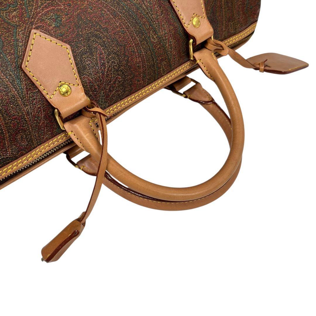 極美品　エトロ　ETRO　ミニボストンバッグ　ハンドバッグ　ペイズリー柄