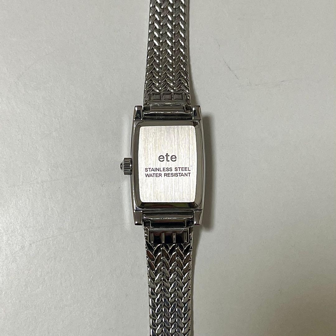 ete レクタングルフェイス メッシュベルト ウォッチ