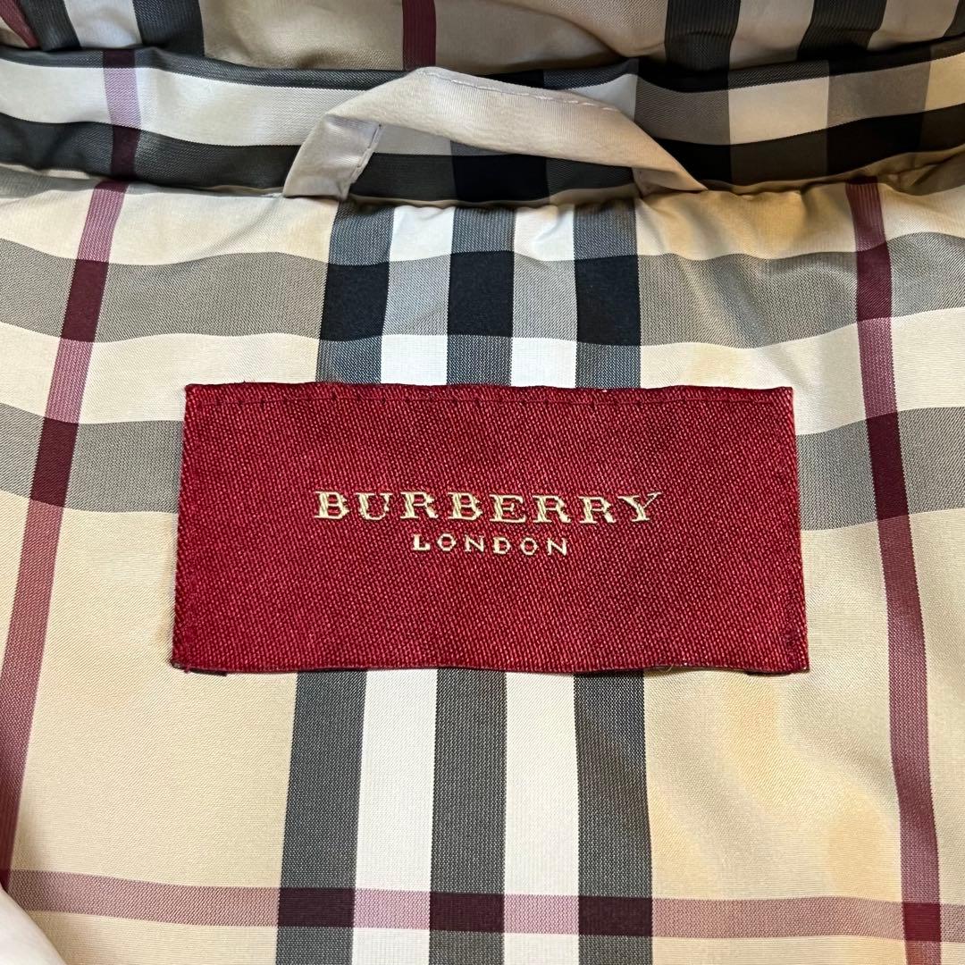 バーバリー ロンドン ダウンジャケット ベージュ 42(Lサイズ) ノバチェック