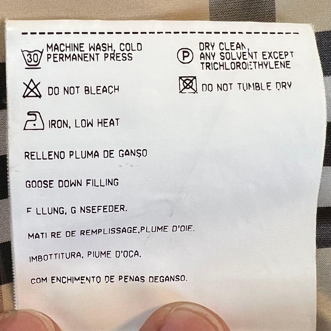 バーバリー ロンドン ダウンジャケット ベージュ 42(Lサイズ) ノバチェック