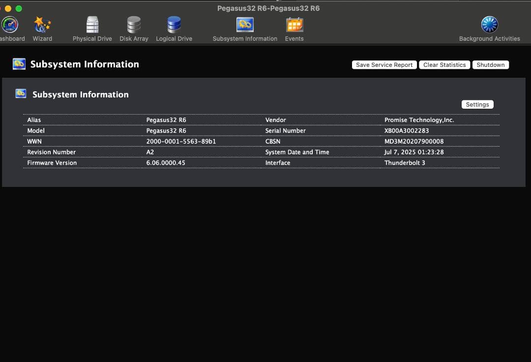 PROMISE Pegasus32 R6 SATA,SAS対応業務用HDDケース