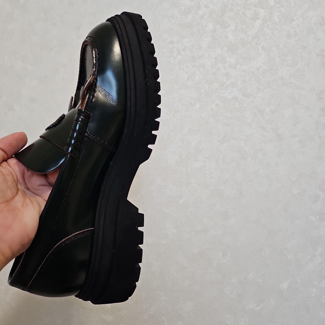 FRED PERRY ダークグリーン ローファー　24cm