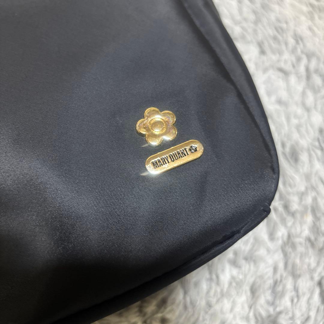 MARY QUANT ブラックナイロンリュック