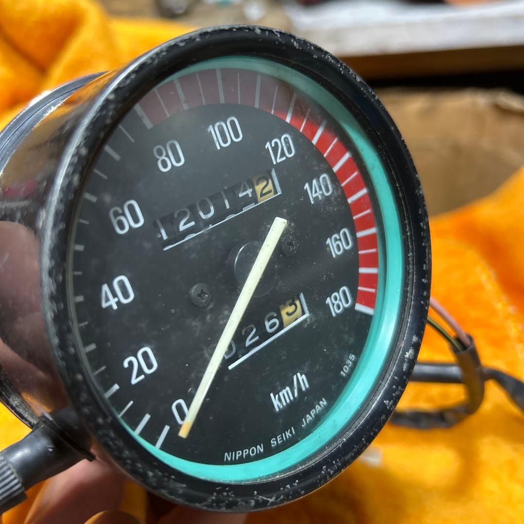 虎*吉様 Z400FX Nippon Seiki スピードメーター 120T