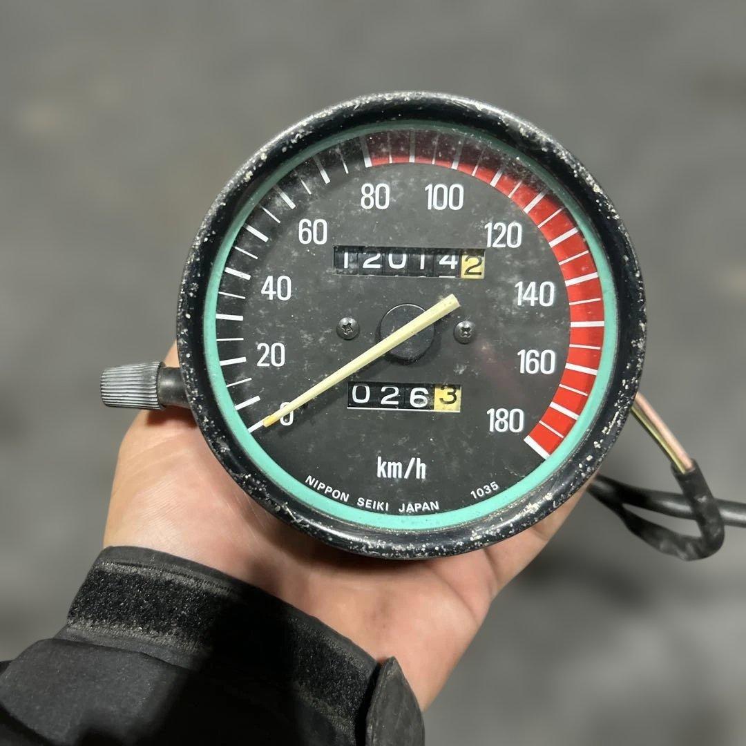 虎*吉様 Z400FX Nippon Seiki スピードメーター 120T