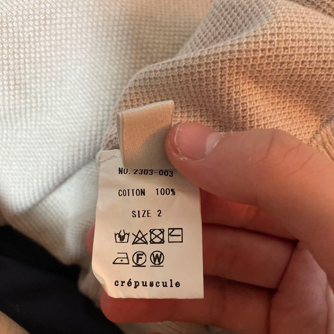 トップス crepuscule Moss Stitch Skipper