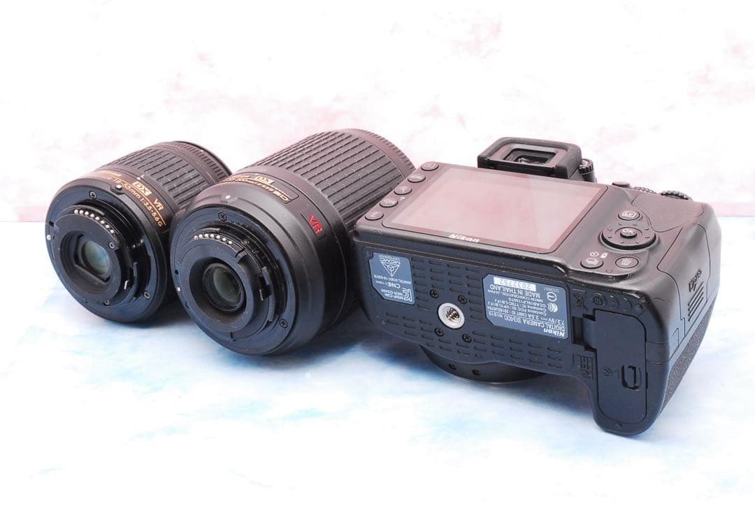 ニコン D3400★豪華Wレンズ★一眼レフカメラ★スマホ転送OK★バッグ付